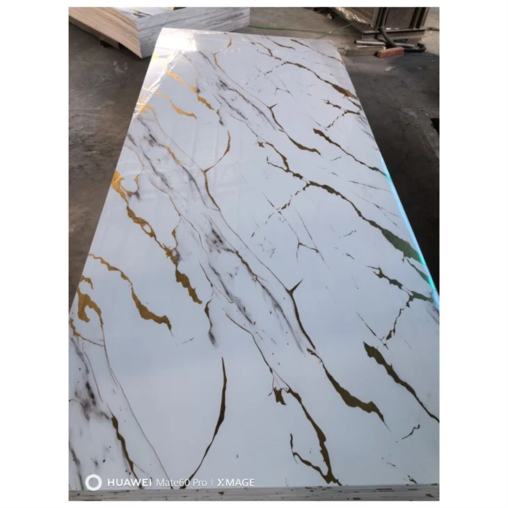 PVC falpanel UV Mármol bevonat